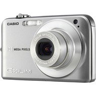 CASIO Exilim ZOOM EX-Z1050 stříbrný (silver), CCD 10 Mpx, 3x zoom, 2.6" LCD, Li-Ion, SD/ MMC, stabil - Digital Camera