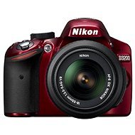 Nikon D3200 red + Objektiv 18-55 AF-S DX VRR - Digitale Spiegelreflexkamera