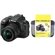 Nikon D3300 + 18-55mm Lens AF-P + VR Nikon Starter Kit - DSLR Camera
