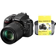 Nikon D3300 + 18-105 Lens AF-S DX VR + Nikon Starter Kit - DSLR Camera