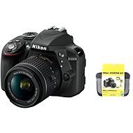 Nikon D3300 + Objektiv 18-55 AF-P + Nikon Starter Kit + Nikon Aculon T01 távcső - Digitális tükörreflexes fényképezőgép