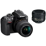 Nikon D3400 Black + 18-55mm AF-P VR + 50mm AF-S - Digital Camera