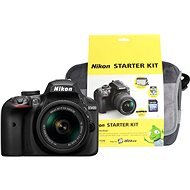 Nikon D3400 Black + 18-55mm VR AF-P + Nikon Starter Kit - Digital Camera