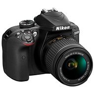 Nikon D3400 fekete + 18-55mm VR + 70-300 VR + táska + 16GB kártya - Digitális fényképezőgép