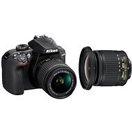 Nikon D3400 Black + 18-55mm AF-P + 10-20mm AF-P VR - Digital Camera