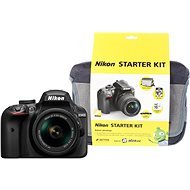 Nikon D3400 čierny + 18–55 mm AF-P + Nikon Starter Kit - Digitálny fotoaparát
