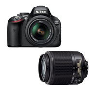 Nikon D5100 černý + Objektivy 18-55 II AF-S DX + 55-200 AF-S - DSLR Camera