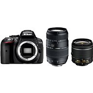 Nikon D5300 + Objektív 18-55 AF-P VR + Tamron 70-300 Macro - Digitálna zrkadlovka