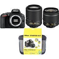 Nikon D5500 + Objektív 18-55 AF-P VR + 55-200 VR II + Nikon Starter Kit - Digitálna zrkadlovka