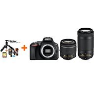 Nikon D5600 + AF-P 18 – 55 mm VR + 70 – 300 mm VR + Rollei Premium Starter Kit - Digitálny fotoaparát