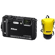 Nikon COOLPIX W300 Fekete Holiday Kit - Digitális fényképezőgép
