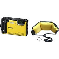 Nikon COOLPIX W300 žltý + 2 v 1 plávajúci popruh - Digitálny fotoaparát