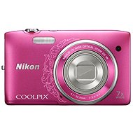 Nikon COOLPIX S3500 Pink Lineart - Digital Camera