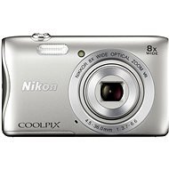 Nikon COOLPIX S3700 strieborný - Digitálny fotoaparát
