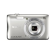 Nikon COOLPIX S3700 Silver + Case + 8GB - Digital Camera