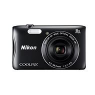 Nikon COOLPIX S3700 čierny + puzdro + 8GB karta - Digitálny fotoaparát