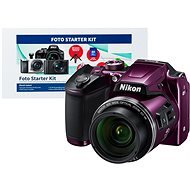 Nikon COOLPIX B500, Purple + Alza Photo Starter Kit - Digital Camera