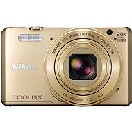 Nikon COOLPIX S7000 + gold Case - Digital Camera