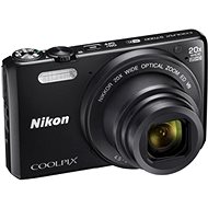 Nikon COOLPIX S7000 Black + Case + 8 GB SD card - Digital Camera
