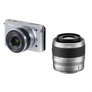 Nikon 1 J1 + Objektivy 10-30mm + 30-110mm VR silver - Digital Camera