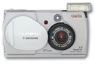 Olympus C-220 Zoom, kompaktní, 2 mil. bodů, zoom 3x - 