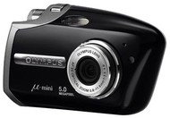 Olympus [mju:] Mini Digital S - lakovaná čerň (enamel black), 5.0 mil. bodů, optický / digitální zoo - Digital Camera