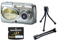Olympus [mju:] 400 Digital - 4.23 mil. bodů, zoom 3x + xD karta 256MB + náhradní baterie Hahnel + st - Digital Camera