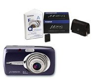 Olympus [mju:] 600 Digital námořní modrá (navy blue), CCD 6 Mpx, 3x zoom, 2.5" LCD, Li-Ion, xD - Digital Camera