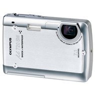 Olympus [mju:] 720SW Digital stříbrný (silver), CCD 7 Mpx, 3x zoom, 2.5" LCD, Li-Ion, xD, voděodolný - Digital Camera