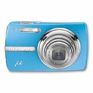 Olympus [mju:] 820 Digital modrý (crystal blue), CCD 8 Mpx, 5x zoom, 2.7" LCD, Li-Ion, xD, face dete - Digital Camera