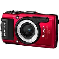 Olympus TOUGH TG-4 Red + LG-1 LED Light Guide - Digital Camera