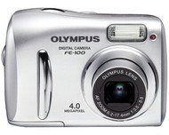 Olympus FE-100 Zoom stříbrný (silver), CCD 4 Mpx, 2,8x zoom, 1,5" LCD, 2x AA, xD - Digital Camera