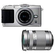 OLYMPUS E-P3 + Objektivy 14-42mm II R + 40-150mm silver/ silver - Digital Camera