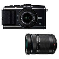 OLYMPUS E-P3 + Objektivy 14-42mm II R + 40-150mm black/ black - Digital Camera