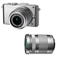 OLYMPUS E-PL3 + Objektivy 14-42mm II R + 40-150mm silver/ silver - Digital Camera
