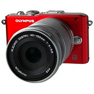 OLYMPUS E-PL3 + Objektiv 14-150mm red/ silver - Digital Camera
