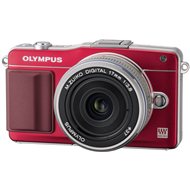 Olympus PEN PEN E-PM2 + objektiv 14-42mm II R red/ silver - Digital Camera