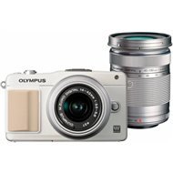 Olympus PEN E-PM2 + objektivy 14-42mm II R + 40-150mm R white/ silver - Digital Camera