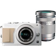  Olympus PEN E-PL5 + lens 14-42 mm II R + R 40-150 mm white/silver  - Digital Camera