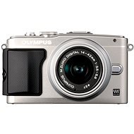 Olympus PEN E-PL5 + Objektiv 14-42 mm II R Silber + externen Blitz - Digitalkamera