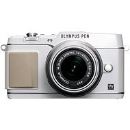 Olympus PEN E-PL5 + objektiv 14-42mm II R white/silver+ externí blesk - Digitálny fotoaparát
