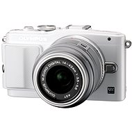Olympus PEN E-PL6 + lens 14-42 mm II R White / Silver + external flash - Digital Camera