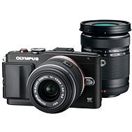 Olympus PEN E-PL6 + lens 14-42 mm II R + R 40-150 mm lens black / black - Digital Camera
