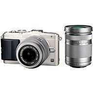 Olympus PEN E-PL6 + 14-42 mm objektív II R + 40-150 mm-es objektívvel R ezüst / ezüst - Digitális fényképezőgép