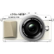 Olympus PEN E-PL7 White + 14-42mm Pancake Zoom Lens - Digital Camera