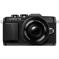 Olympus PEN E-PL7 fekete + objektív 14-42mm Pancake Zoom - Digitális fényképezőgép