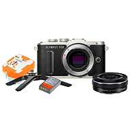 Olympus PEN E-PL8 Black + Pancake lens ED 14-42EZ Black + Travel kit - Digital Camera