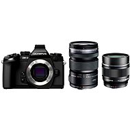  Olympus E-M1 black + 12-50 mm + 75 mm + battery grip  - Digital Camera