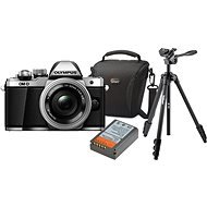 Olympus E-M10 Mark II silver/silver + ED 14-42mm EZ + Olympus Starter Kit - Digitálny fotoaparát