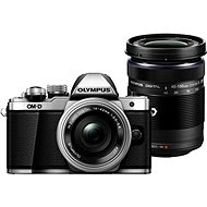 Olympus E-M10 Mark II Pancake Silver + ED 14-42EZ Silver + 40-150mm R Black - Digital Camera